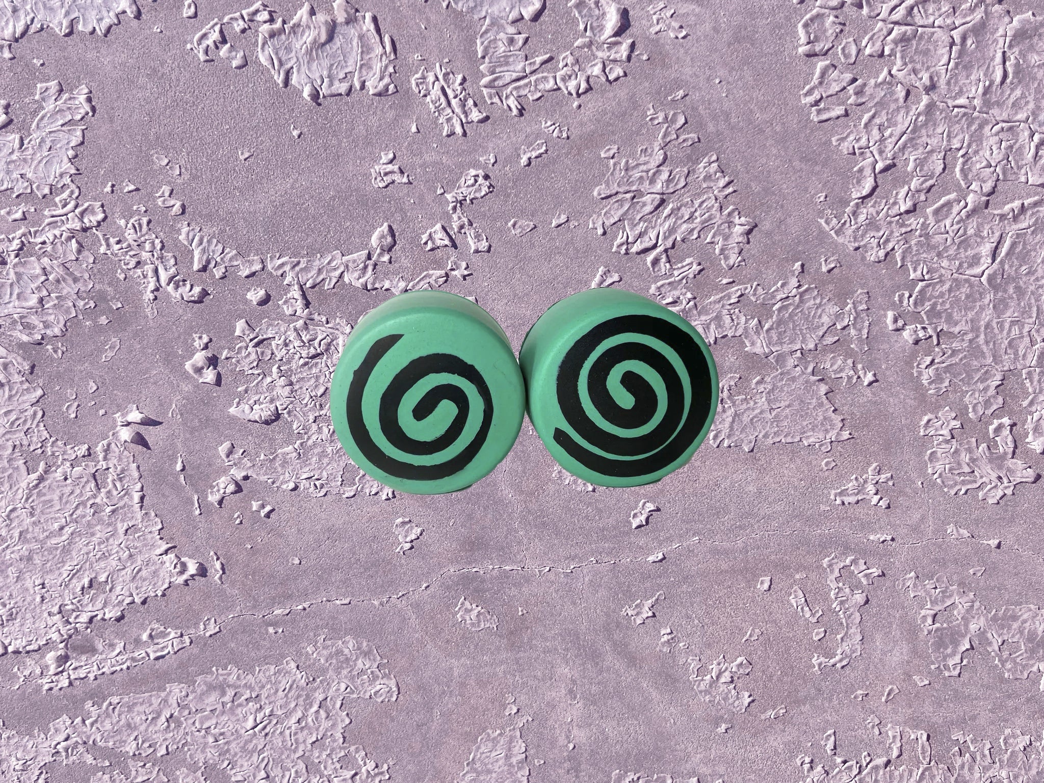 Dizzy Izzy - Deadstop Toe Stops - BLACK Swirled